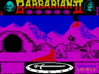 Barbarian II: The Dungeon of Drax screenshot 3 for ZX Spectrum